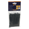 Konvox Attache-câbles 2,5 x 100mm noir sac x 200 pcs