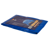 Konvox Bâche 150gr bleu 3x4m
