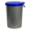Gripline-A Afvalcontainer 55 grijs blauw deksel